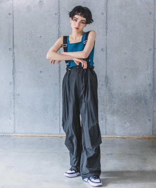 PAGEBOY(ページボーイ)の「サスツキワークパンツ(その他パンツ・レディース・ブラック/カーキ/オフホワイト・FREE)」の11枚目の写真