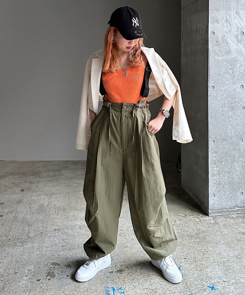 PAGEBOY(ページボーイ)の「サスツキワークパンツ(その他パンツ・レディース・ブラック/カーキ/オフホワイト・FREE)」の19枚目の写真