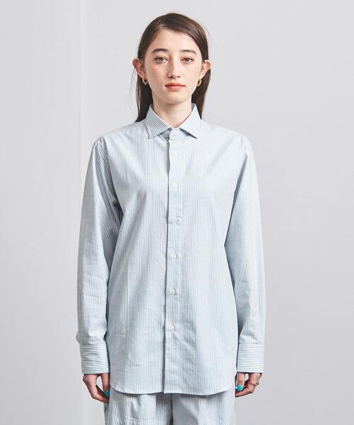 Baserange ストライプシャツ Baserange ストライプ シャツ | ブルー | FARFETCH JP
