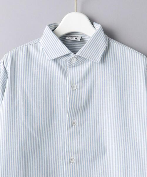 baserange ブルーストライプ シャツ レディース】LIMBER SHIRT | Baserange(ベースレンジ