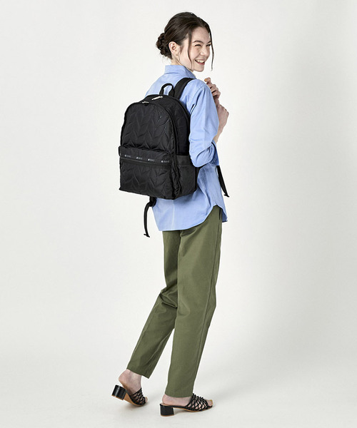 レスポートサック ブラック 無地 バックパック リュック 大容量 レスポートサック（LeSportsac） レディースリュック】人気