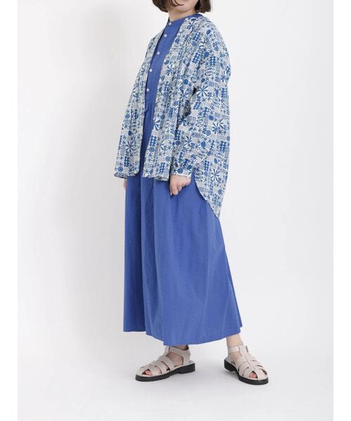 sm2rhythm（サマンサモスモスリズム）の「プリントタックチュニックブラウス（シャツ/ブラウス・レディース・ブラック/ブルー/イエロー・ﾌﾘ-）」の14枚目の写真