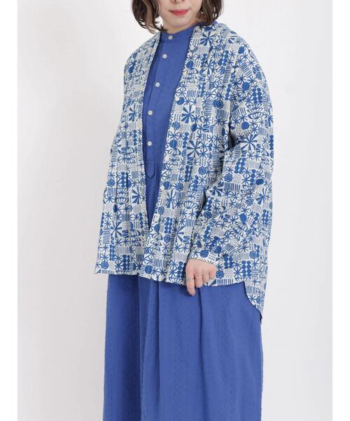 sm2rhythm（サマンサモスモスリズム）の「プリントタックチュニックブラウス（シャツ/ブラウス・レディース・ブラック/ブルー/イエロー・ﾌﾘ-）」の16枚目の写真