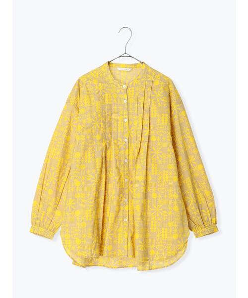sm2rhythm（サマンサモスモスリズム）の「プリントタックチュニックブラウス（シャツ/ブラウス・レディース・ブラック/ブルー/イエロー・ﾌﾘ-）」の17枚目の写真