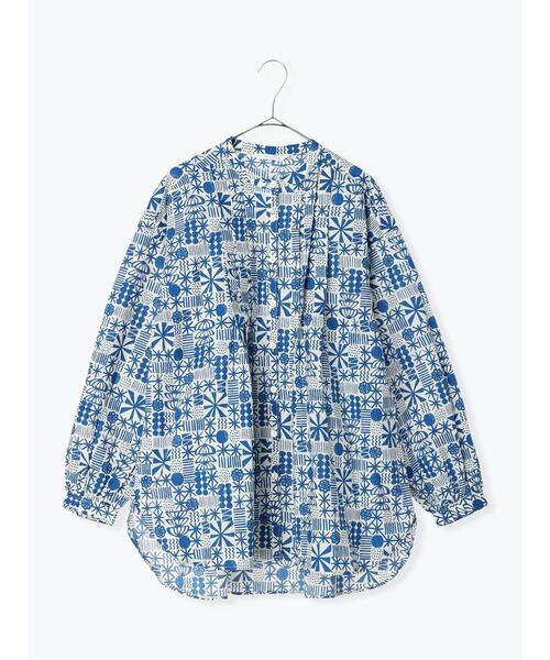 sm2rhythm（サマンサモスモスリズム）の「プリントタックチュニックブラウス（シャツ/ブラウス・レディース・ブラック/ブルー/イエロー・ﾌﾘ-）」の18枚目の写真