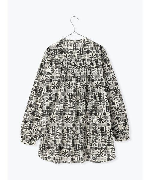 sm2rhythm（サマンサモスモスリズム）の「プリントタックチュニックブラウス（シャツ/ブラウス・レディース・ブラック/ブルー/イエロー・ﾌﾘ-）」の20枚目の写真