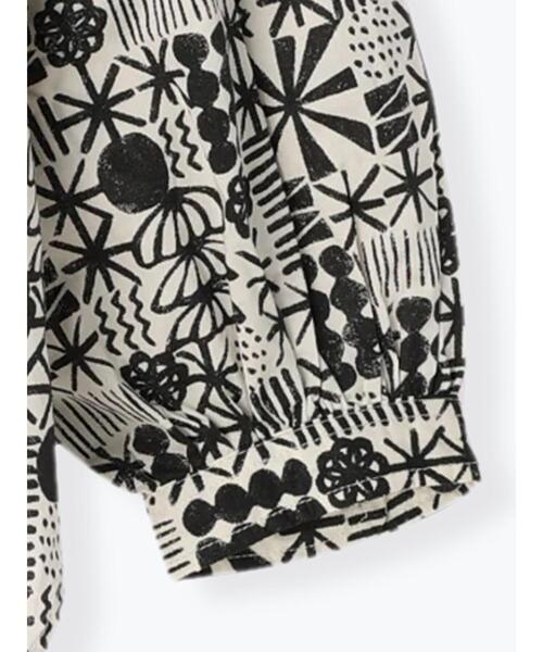 sm2rhythm（サマンサモスモスリズム）の「プリントタックチュニックブラウス（シャツ/ブラウス・レディース・ブラック/ブルー/イエロー・ﾌﾘ-）」の22枚目の写真