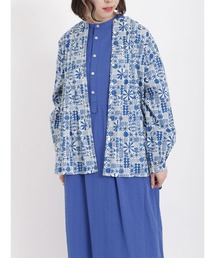 sm2rhythm | プリントタックチュニックブラウス(シャツ/ブラウス)