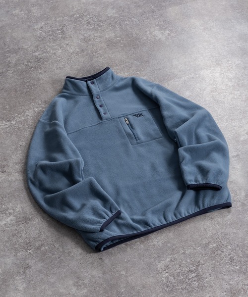 FCMM（エフシーエムエム）の「【日本限定アイテム】FLEECE PULLOVER/フリースプルオーバー（スウェット・メンズ・ベージュ/アイボリー/ライトブルー・LARGE/MEDIUM）」の16枚目の写真