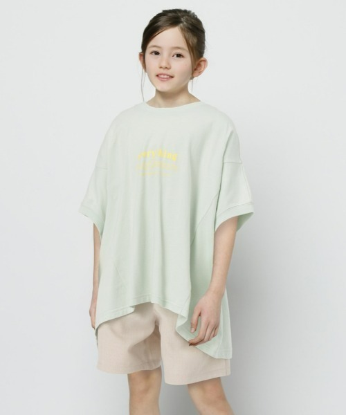 MPS(エムピーエス)の「【MPS】ワイドプリントTシャツ(Tシャツ/カットソー・キッズ・ライム/ブラック・140/130/150/120)」の1枚目の写真