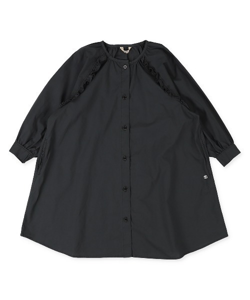 FITH（フィス）の「ハイゲージコットン フリルギャザー 膝丈ワンピース（ワンピース・キッズ・ライトグリーン/チャコールグレー/ピンク・110/90/100/120）」の10枚目の写真