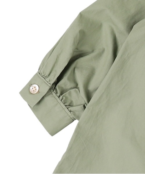 FITH（フィス）の「ハイゲージコットン フリルギャザー 膝丈ワンピース（ワンピース・キッズ・ライトグリーン/チャコールグレー/ピンク・110/90/100/120）」の7枚目の写真