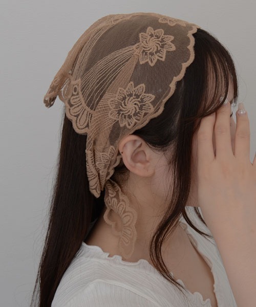 セール】【resonance】レース フラワーデザイン 刺繍かぎ編み