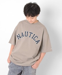 NAUTICA | 【NAUTICA】フロントロゴアップリケ刺繍ビッグ半袖Tシャツ(Tシャツ/カットソー)