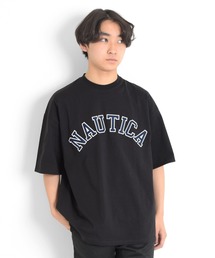 NAUTICA | 【NAUTICA】フロントロゴアップリケ刺繍ビッグ半袖Tシャツ(Tシャツ/カットソー)