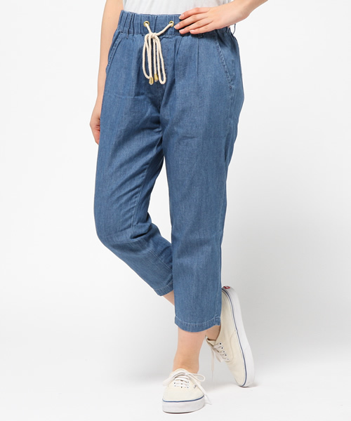 OUTLET（アウトレット）の「【CIAOPANIC TYPY】デニムイージーテーパードパンツ（デニムパンツ・レディース・ネイビー/ブルー・SMALL/MEDIUM）」の2枚目の写真