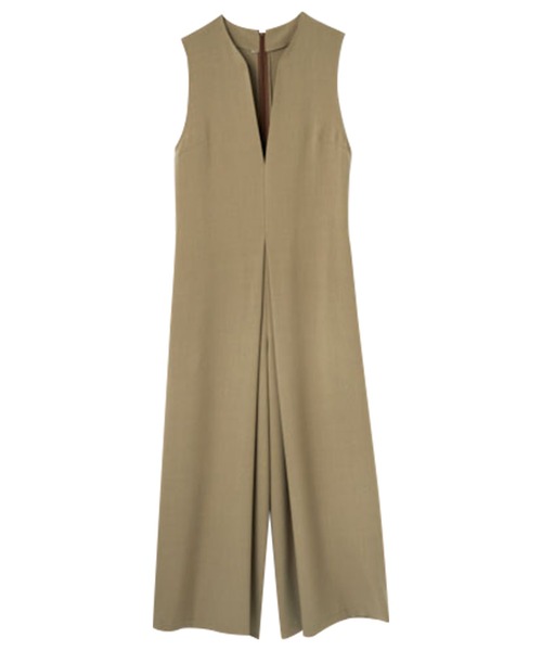 RANAN（ラナン）の「麻調オールインワン（つなぎ/オールインワン・レディース・ブラック/ブラウン系・M/L/LL）」の5枚目の写真