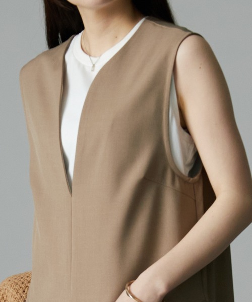 RANAN（ラナン）の「麻調オールインワン（つなぎ/オールインワン・レディース・ブラック/ブラウン系・M/L/LL）」の15枚目の写真