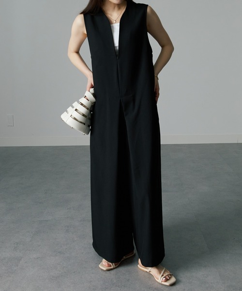 RANAN（ラナン）の「麻調オールインワン（つなぎ/オールインワン