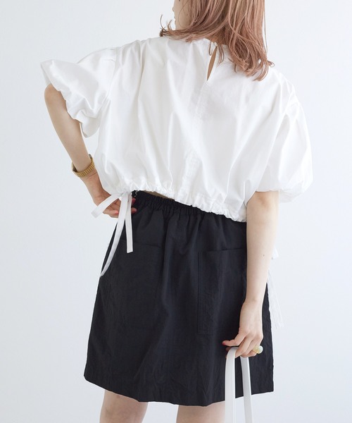 w closet（ダブルクローゼット）の「ナイロンカーゴミニスカート（スカート・レディース・カーキ/ブラック・FREE）」の19枚目の写真