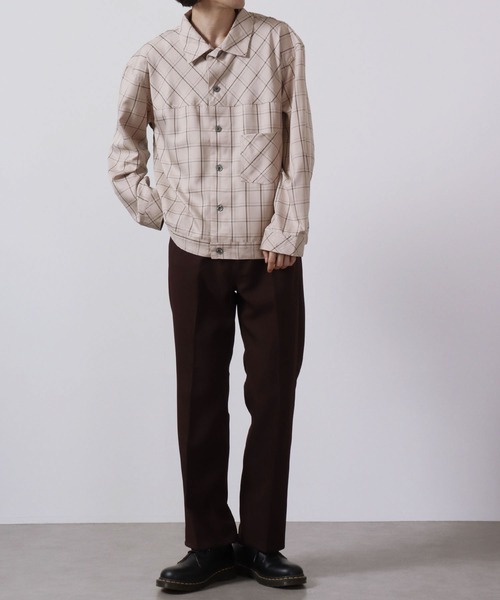 FUNALIVE（ファンアライブ）の「チェック柄ルーズシャツ（シャツ/ブラウス・メンズ・ピンク/ベージュ/ネイビー/ブラック・L/M）」の7枚目の写真