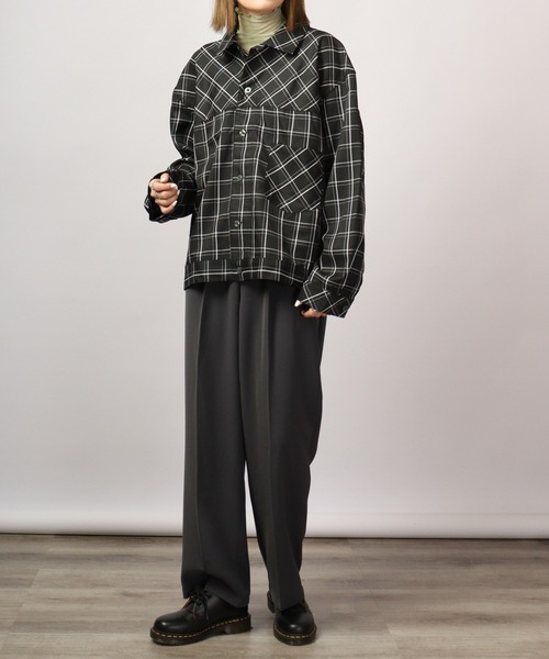 FUNALIVE（ファンアライブ）の「チェック柄ルーズシャツ（シャツ/ブラウス・メンズ・ピンク/ベージュ/ネイビー/ブラック・L/M）」の20枚目の写真