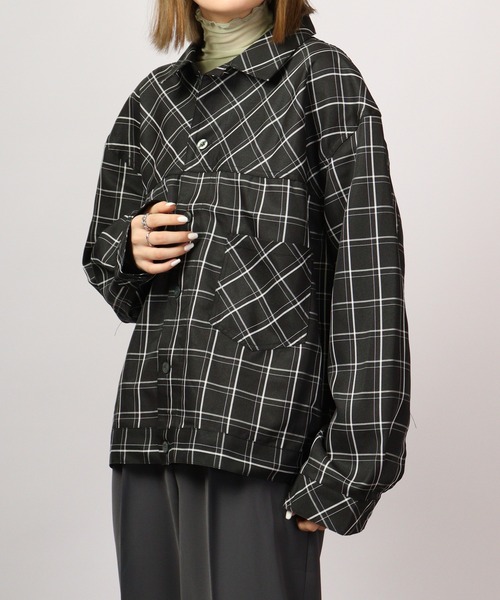 FUNALIVE（ファンアライブ）の「チェック柄ルーズシャツ（シャツ/ブラウス・メンズ・ピンク/ベージュ/ネイビー/ブラック・L/M）」の18枚目の写真