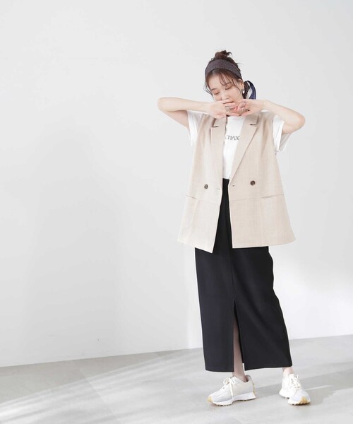 N.（N. Natural Beauty Basic）（エヌエヌナチュラルビューティーベーシック）の「【S Size Line】◆ハイウエストナロースカート（スカート・レディース・ブラック/グレー・SMALL/MEDIUM）」の22枚目の写真