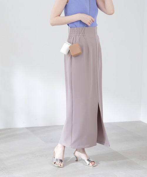 N.（N. Natural Beauty Basic）（エヌエヌナチュラルビューティーベーシック）の「【S Size Line】◆ハイウエストナロースカート（スカート・レディース・ブラック/グレー・SMALL/MEDIUM）」の2枚目の写真