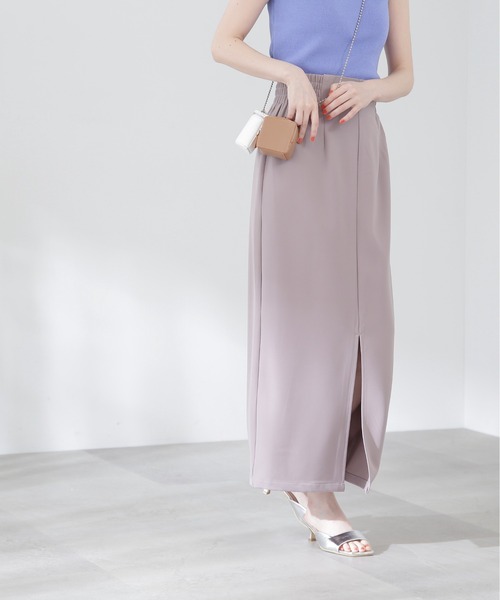 N.（N. Natural Beauty Basic）（エヌエヌナチュラルビューティーベーシック）の「【S Size Line】◆ハイウエストナロースカート（スカート・レディース・ブラック/グレー・SMALL/MEDIUM）」の7枚目の写真