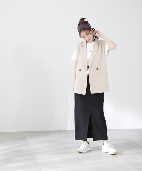 N.（N. Natural Beauty Basic）（エヌエヌナチュラルビューティーベーシック）の「【S Size Line】◆ハイウエストナロースカート（スカート・レディース・ブラック/グレー・SMALL/MEDIUM）」の10枚目の写真