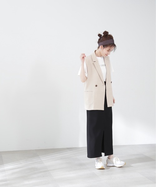 N.（N. Natural Beauty Basic）（エヌエヌナチュラルビューティーベーシック）の「【S Size Line】◆ハイウエストナロースカート（スカート・レディース・ブラック/グレー・SMALL/MEDIUM）」の11枚目の写真