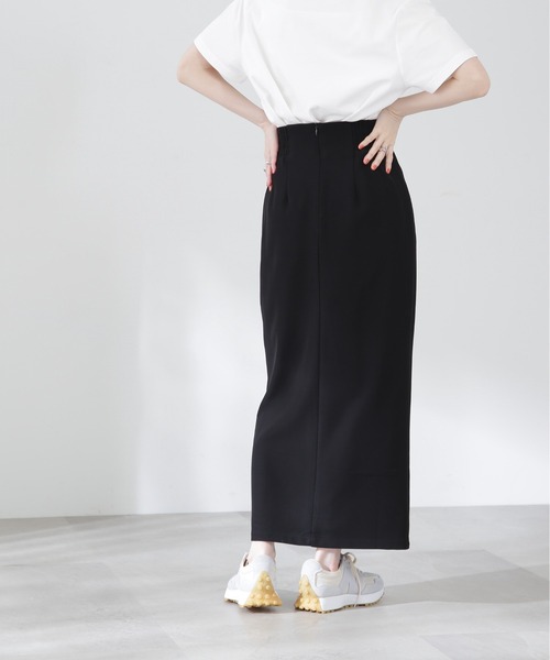 N.（N. Natural Beauty Basic）（エヌエヌナチュラルビューティーベーシック）の「【S Size Line】◆ハイウエストナロースカート（スカート・レディース・ブラック/グレー・SMALL/MEDIUM）」の14枚目の写真