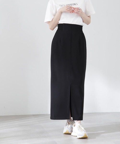 N.（N. Natural Beauty Basic）（エヌエヌナチュラルビューティーベーシック）の「【S Size Line】◆ハイウエストナロースカート（スカート・レディース・ブラック/グレー・SMALL/MEDIUM）」の12枚目の写真