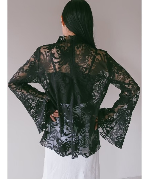 sahara（サハラ）の「Flare Sleeve Lace Top（その他トップス）」 - WEAR