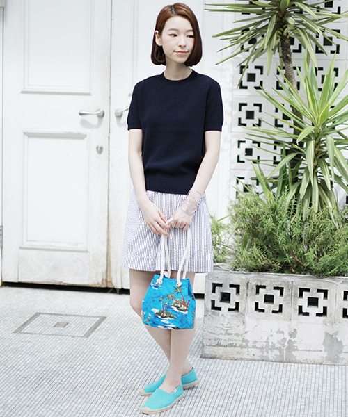 Ray BEAMS（レイビームス）の「Ray BEAMS / ハワイアン柄 ショルダーバッグ（ショルダーバッグ・レディース・オレンジ/ブルー・ONE SIZE）」の11枚目の写真