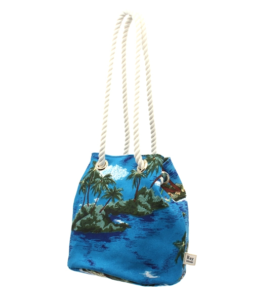 Ray BEAMS（レイビームス）の「Ray BEAMS / ハワイアン柄 ショルダーバッグ（ショルダーバッグ・レディース・オレンジ/ブルー・ONE SIZE）」の5枚目の写真