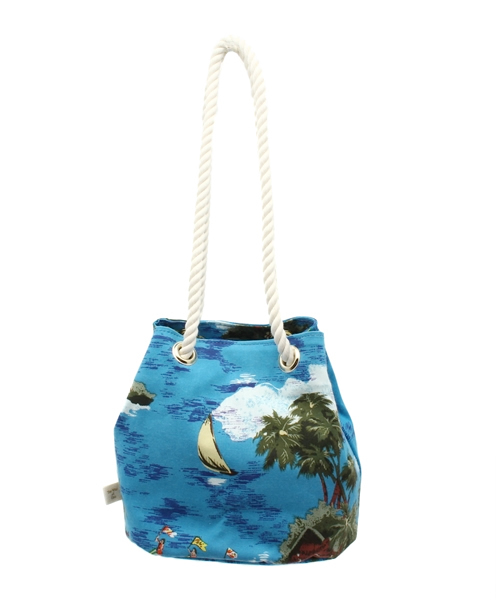 Ray BEAMS（レイビームス）の「Ray BEAMS / ハワイアン柄 ショルダーバッグ（ショルダーバッグ・レディース・オレンジ/ブルー・ONE SIZE）」の6枚目の写真