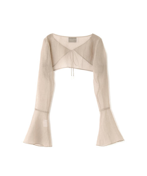 JILL STUART（ジルスチュアート）の「◆ KIKO W/J　シアーオーガンザボレロ（カーディガン/ボレロ・レディース・ブルー/ベージュ・FREE）」の21枚目の写真