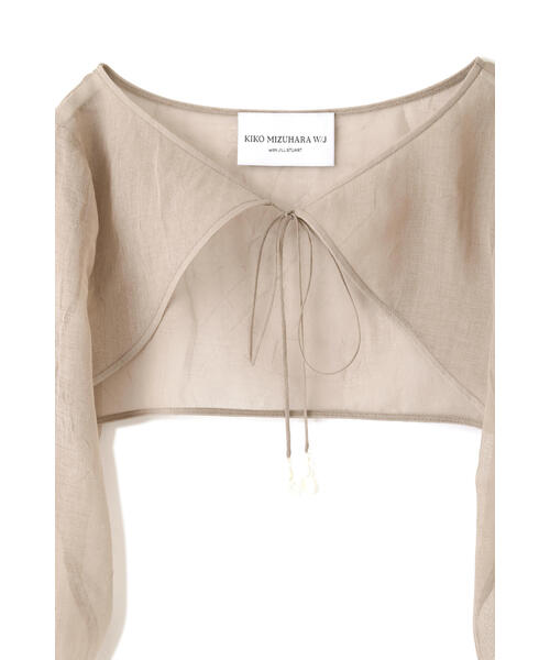 JILL STUART（ジルスチュアート）の「◆ KIKO W/J　シアーオーガンザボレロ（カーディガン/ボレロ・レディース・ブルー/ベージュ・FREE）」の20枚目の写真