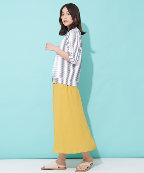 Arnold Palmer(アーノルドパーマー)の「シアー ナチュラル 楊柳 ギャザー スカート(スカート・レディース・マスタード/レッド・M/L/S)」の9枚目の写真