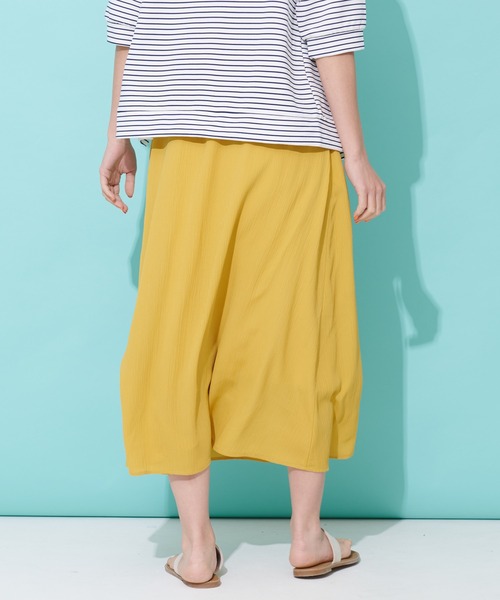 Arnold Palmer(アーノルドパーマー)の「シアー ナチュラル 楊柳 ギャザー スカート(スカート・レディース・マスタード/レッド・M/L/S)」の7枚目の写真