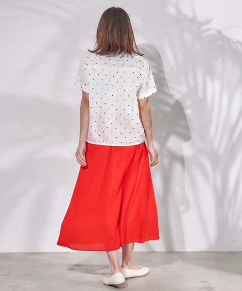 Arnold Palmer(アーノルドパーマー)の「シアー ナチュラル 楊柳 ギャザー スカート(スカート・レディース・マスタード/レッド・M/L/S)」の16枚目の写真