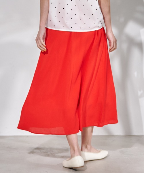 Arnold Palmer(アーノルドパーマー)の「シアー ナチュラル 楊柳 ギャザー スカート(スカート・レディース・マスタード/レッド・M/L/S)」の13枚目の写真