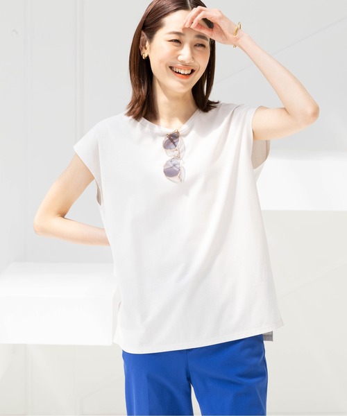 GLOBAL WORK(グローバルワーク)の「快適フレンチプルオーバー/163476(Tシャツ/カットソー・レディース・ブラック/ホワイト/ライトグレー/モカ/パープル系その他2/グリーン系その他/ダークグレー・MEDIUM/LARGE)」の11枚目の写真