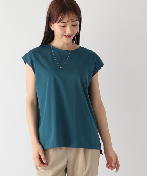 GLOBAL WORK(グローバルワーク)の「快適フレンチプルオーバー/163476(Tシャツ/カットソー・レディース・ブラック/ホワイト/ライトグレー/モカ/パープル系その他2/グリーン系その他/ダークグレー・MEDIUM/LARGE)」の8枚目の写真