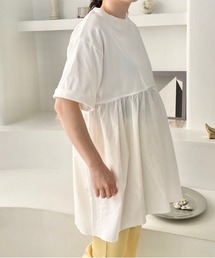 LOWRYS FARM | フハクキリカエチュニックＳＳ　194827(Tシャツ/カットソー)