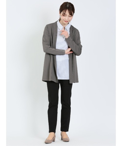 m.f.editorial（エムエフエディトリアル）の「m.f.エディトリアル レディース airZIP ストレッチ スキニーパンツ（チノパンツ・レディース・キャメル/アイボリー/ダークグリーン/ブラック・S/MEDIUM/LARGE）」の2枚目の写真