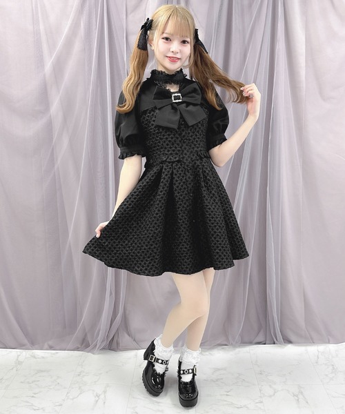 ROJITA(ロジータ)の「【WEB限定アイテム】BIGリボン付きJQワンピース(ワンピース・レディース・ベージュ/ブラック/ブルー・FREE)」の10枚目の写真