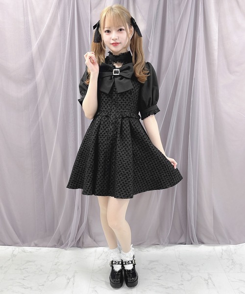 ROJITA(ロジータ)の「【WEB限定アイテム】BIGリボン付きJQワンピース(ワンピース・レディース・ベージュ/ブラック/ブルー・FREE)」の12枚目の写真